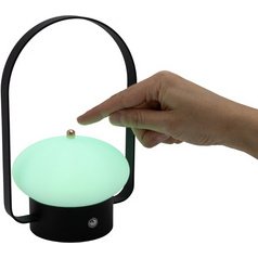 Lampe de table à LED rechargeable BARCELONA, noir