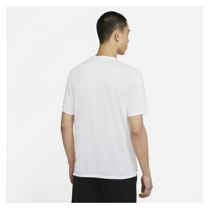 Maillot Manches Courtes Nike Dri-Fit Rise 365 Blanc