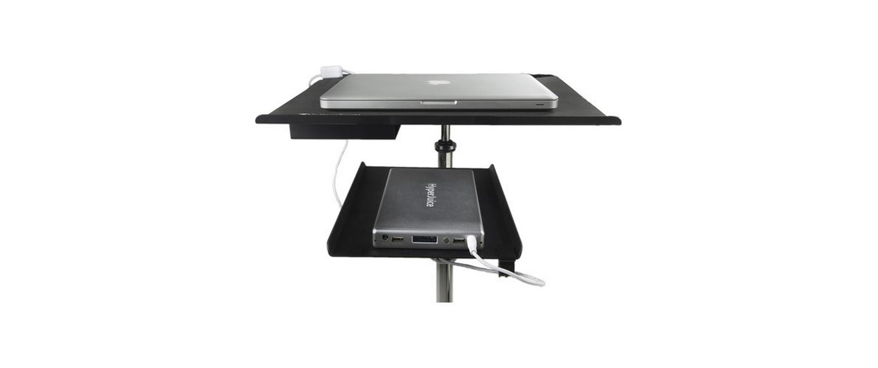 Aero Utility Tray mit Verbindungsarm, Schwarz<br>Schafft Platz und vermeidet Unordnung