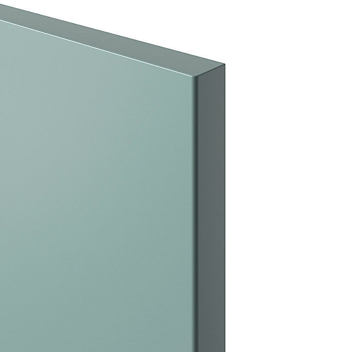 Façade de cuisine 1 tiroir et 2 casseroliers Stevia vert mat l. 60 cm x H. 72 cm GoodHome