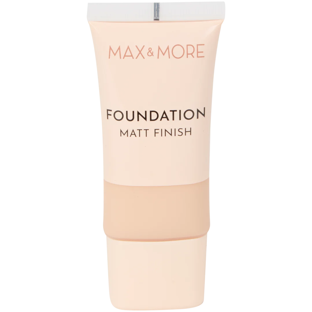 Max & More matt finish foundation 30 ml | diverse varianten