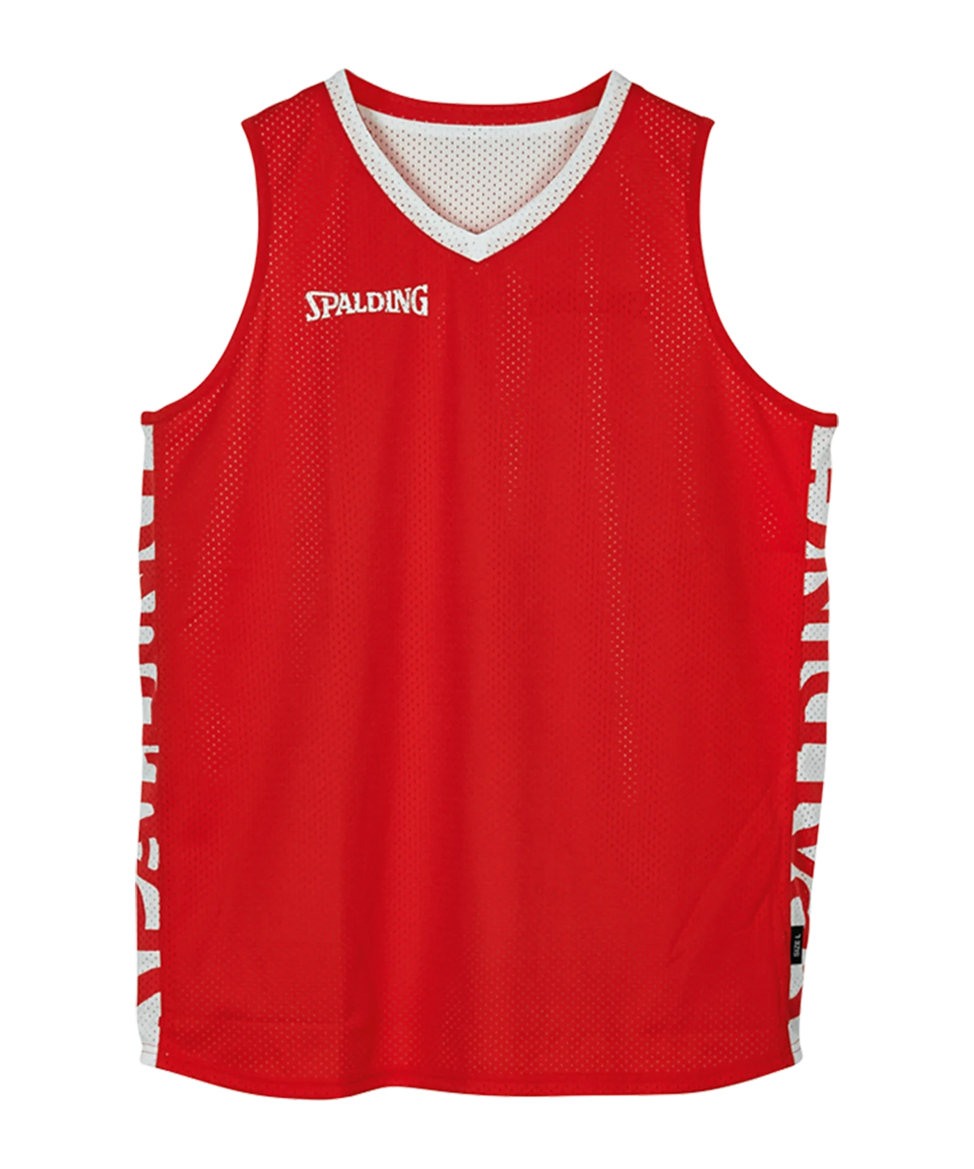 Spalding Essential Reversible Shirt Rot Weiss F03