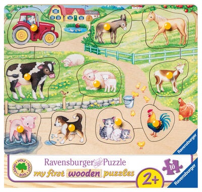 Ravensburger Puslespill Morgen På Farmen 10 Biter