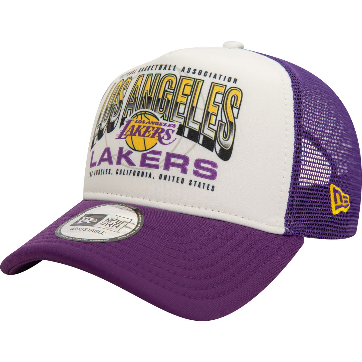 New Era NBA Team Colour Los Angeles Lakers Trucker Snapback Cap