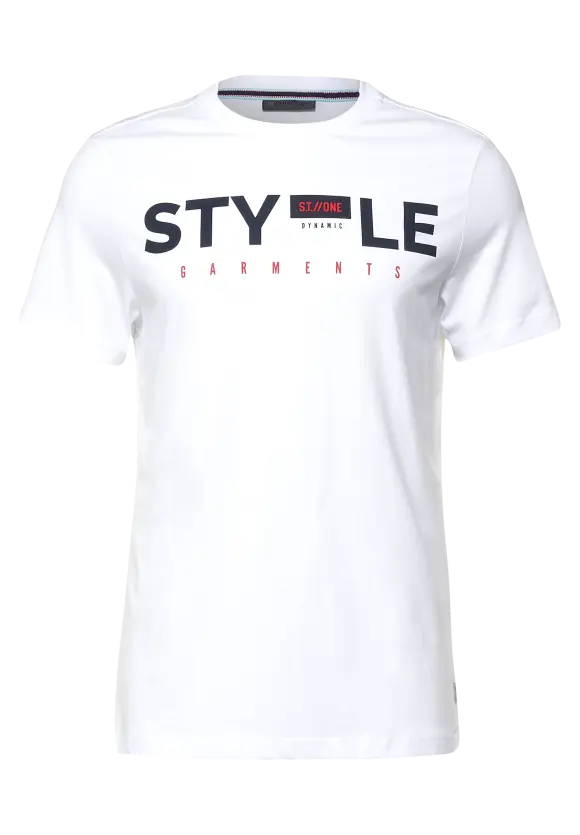 T-Shirt mit Wordingprint - White