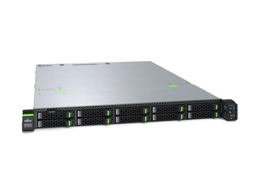 Fujitsu PRIMERGY RX1330 M6 - Server - rack-monterbar 1U - 1 x Xeon E-2436 / op til 5 GHz - RAM 32 GB - ingen HDD - Gigabit Ethernet - intet OS - skærm: ingen