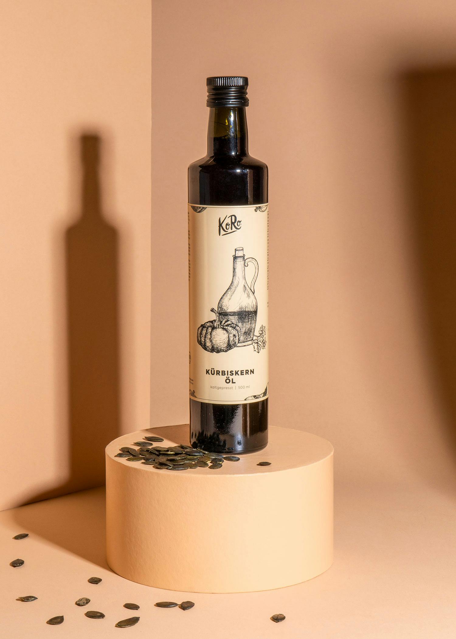 Ungeröstetes Bio Kürbiskernöl 500 ml