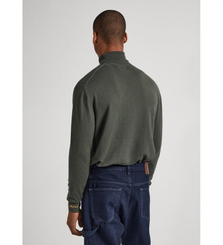 Suéter verde de gola alta Pepe Jeans Andre