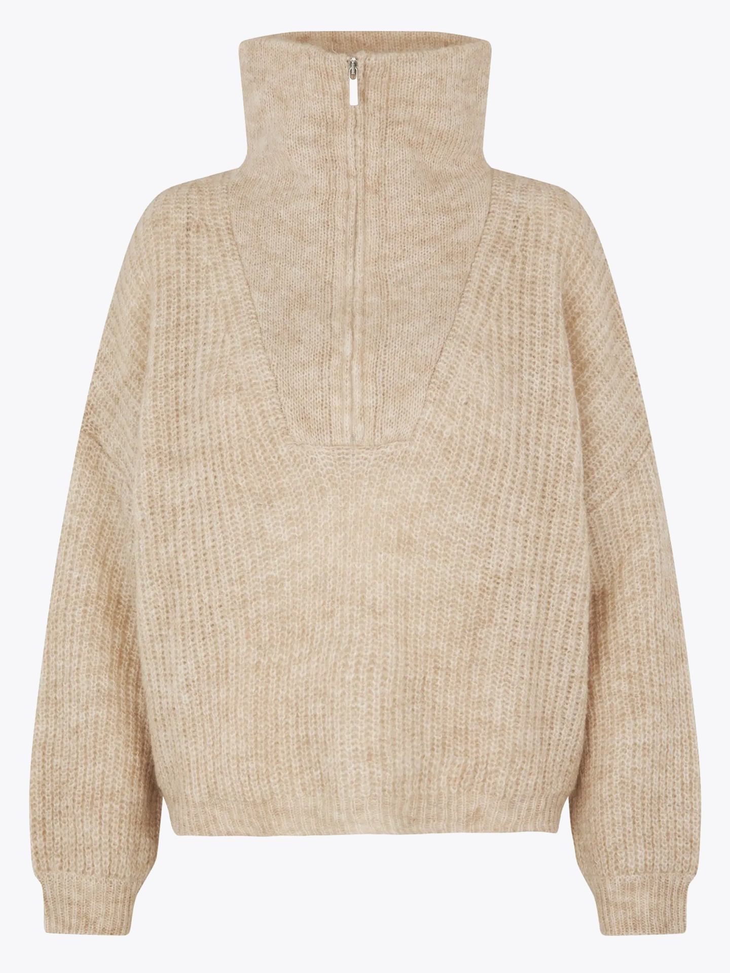 Lusinda Knit T-Neck Zip