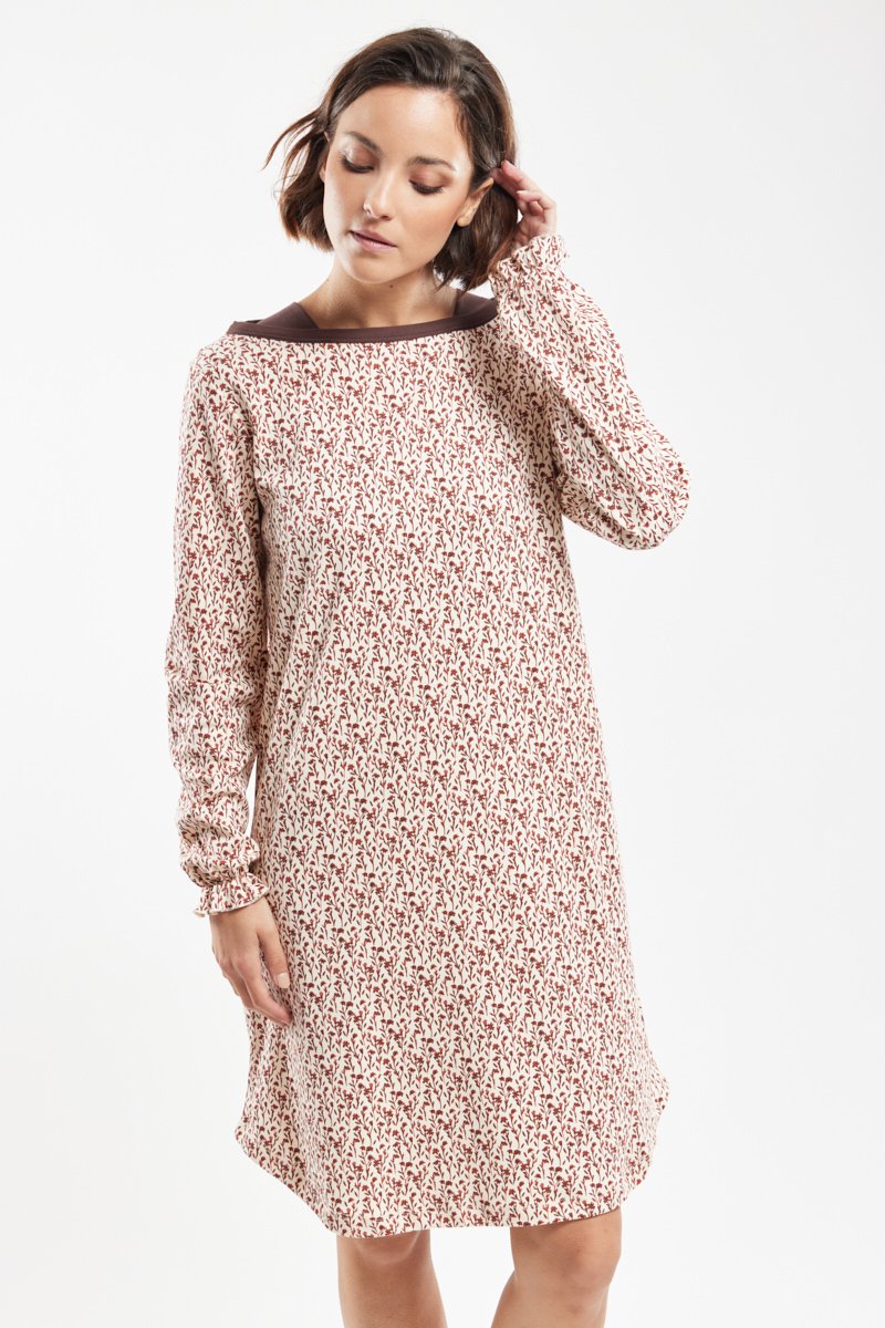 Chemise de nuit imprimée - coton
