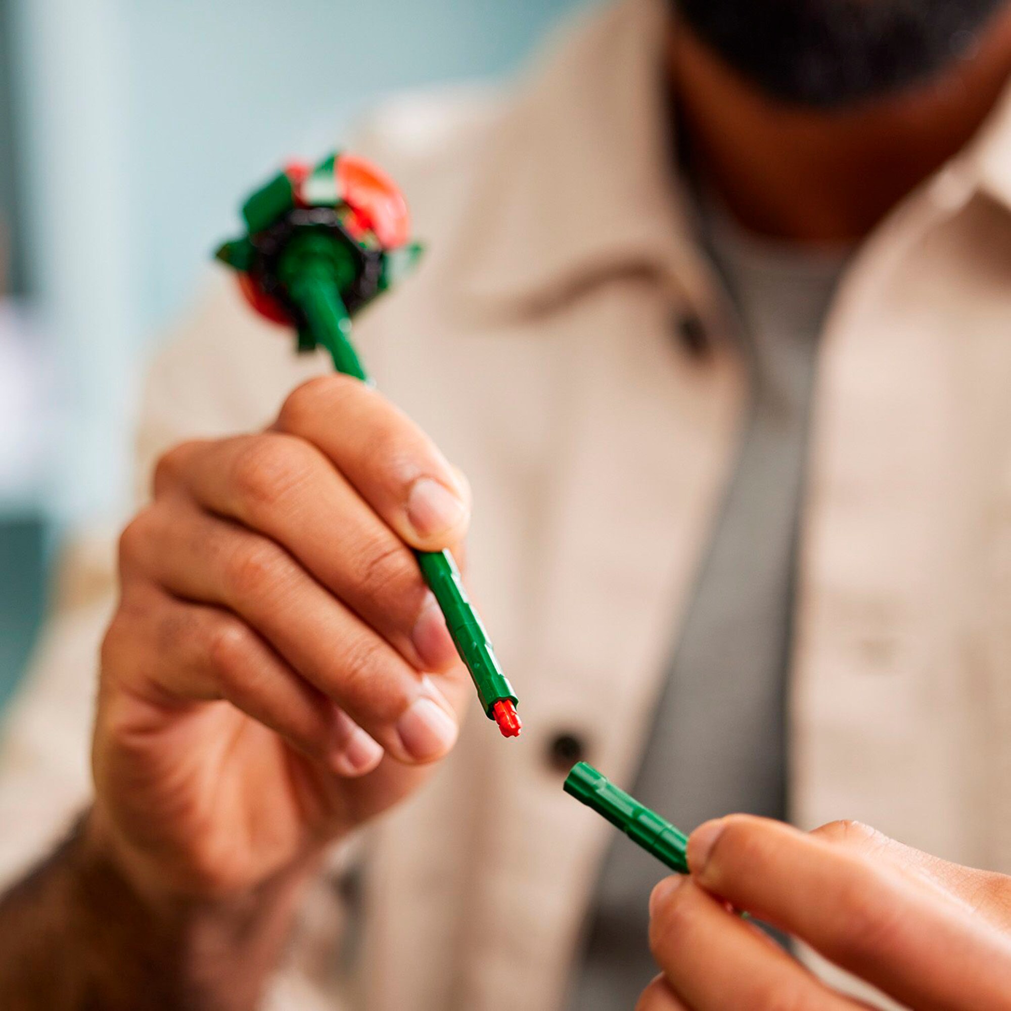 LEGO Konstruktionsspielzeug Icons Rosenstrauß