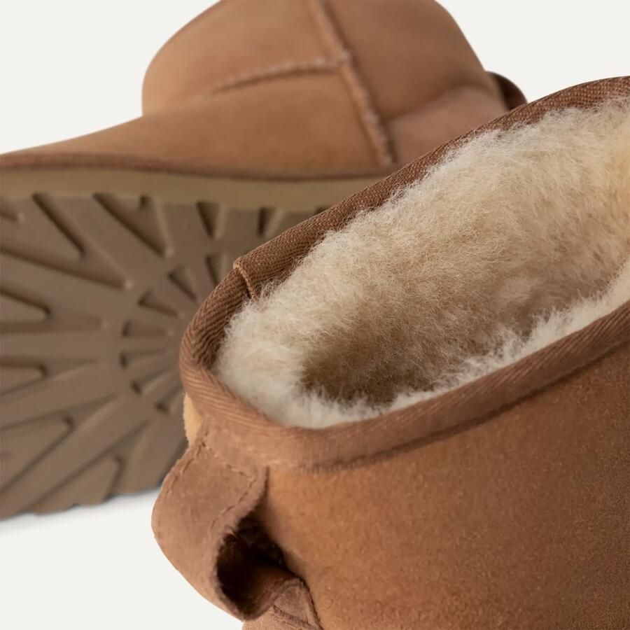 UGG Boots zonder sluiting Unisex CLASSIC MINI instaplaars winterlaars boots met foam voetbed