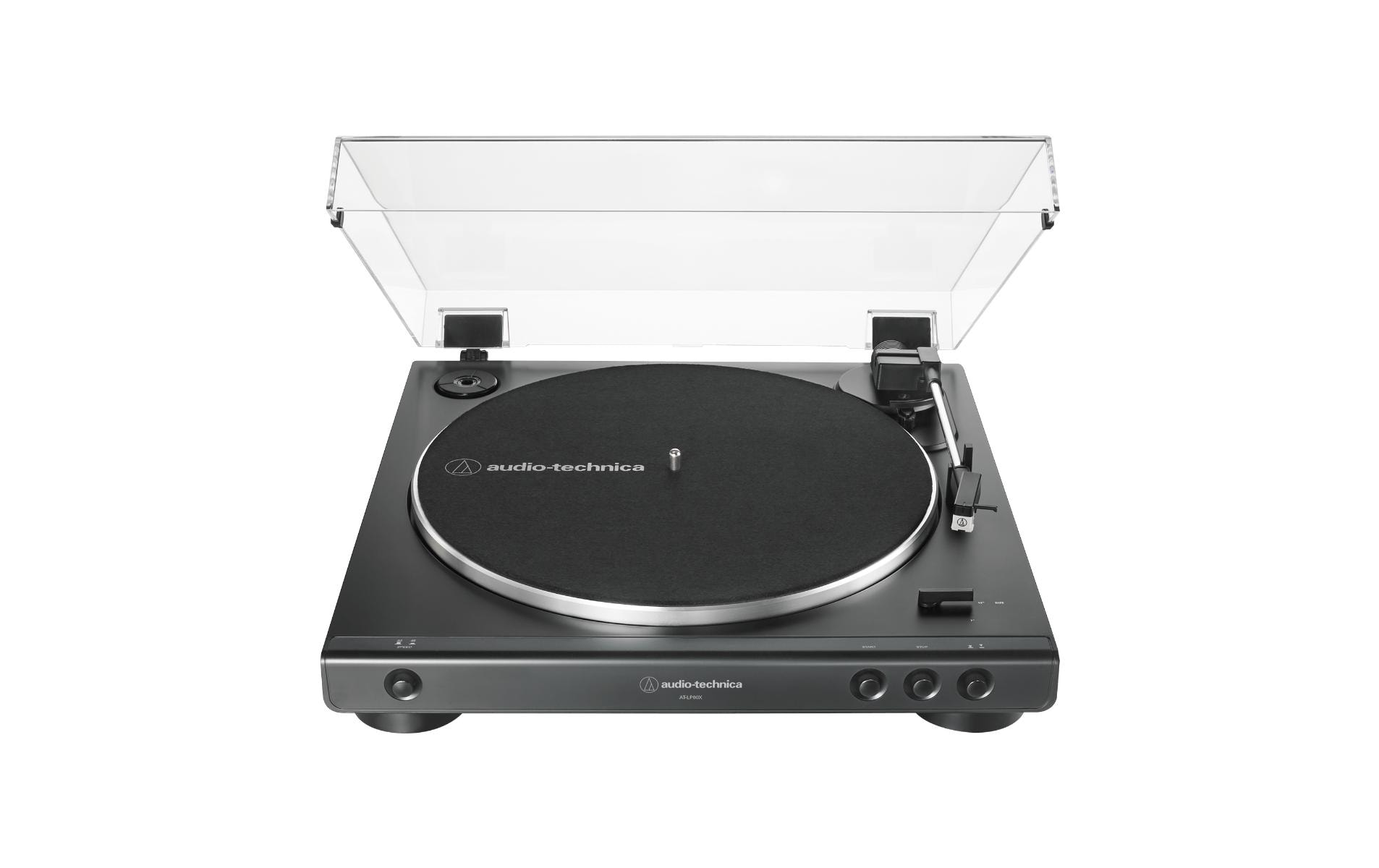 Plattenspieler AT-LP60XBK Schwarz<br>Vollautomatischer, riemengetriebener Plattenspieler
