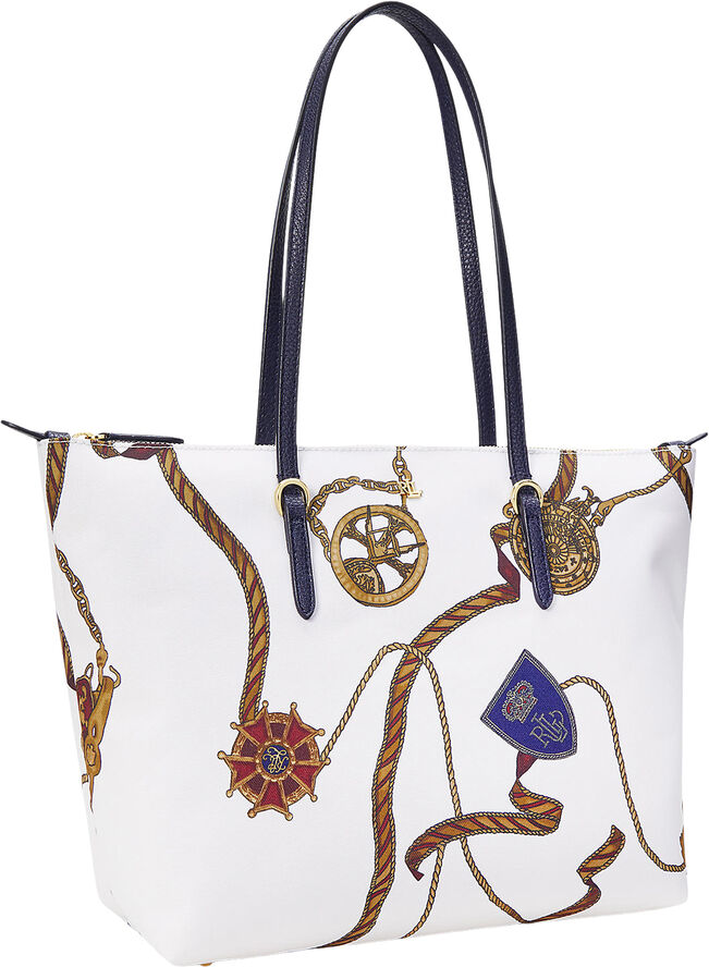 Lauren Ralph Lauren RECYCLED NYLON-KEATON 26-TTE-MED Officer blting/cream/navy