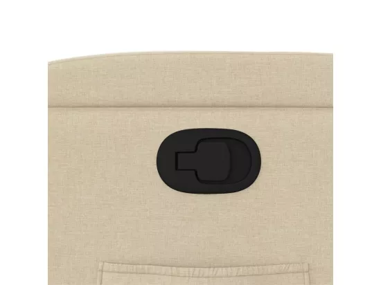 Fauteuil inclinable Crème Tissu