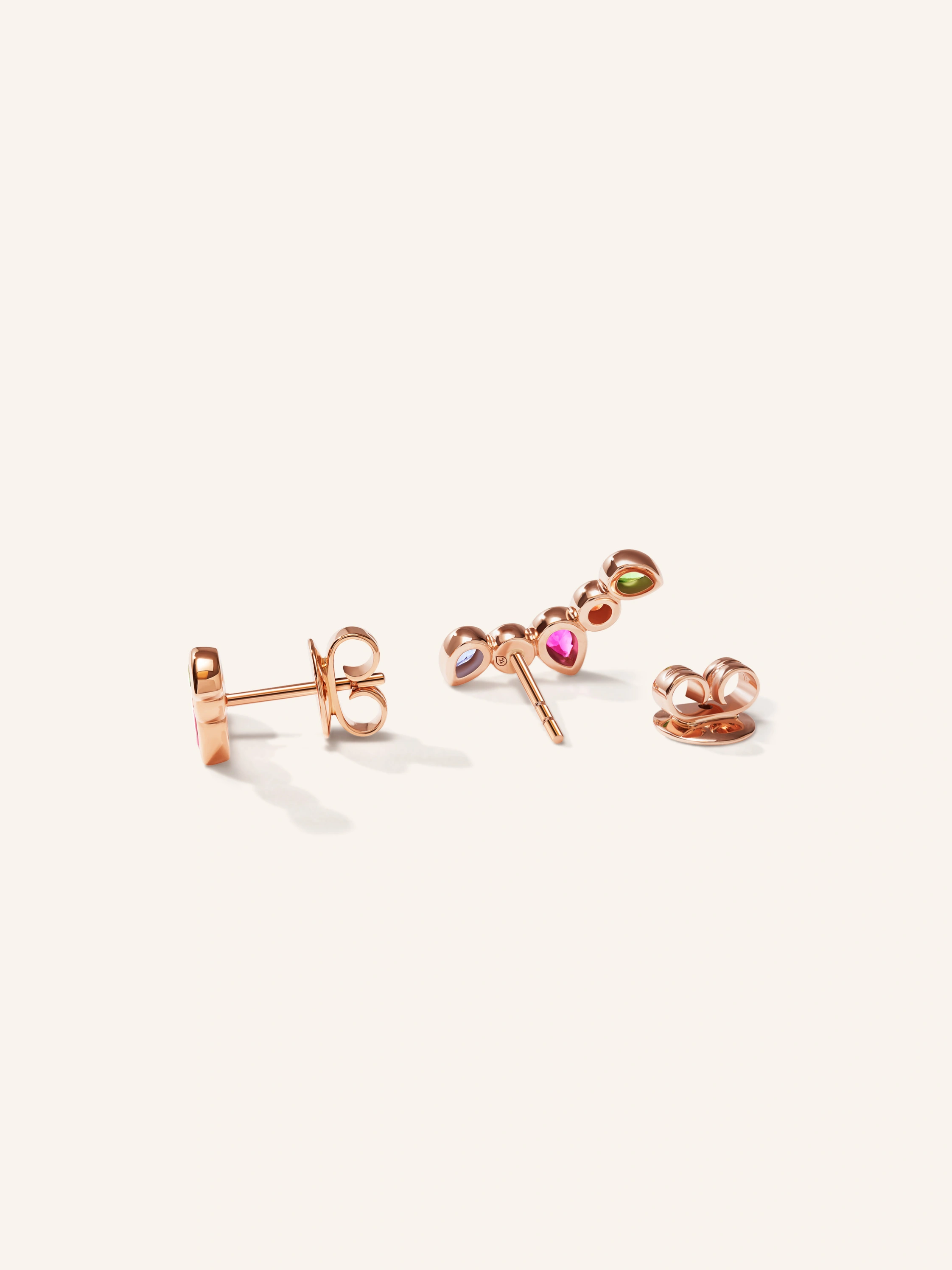 TAMARA COMOLLI Ohrringe OHRRINGE GYPSY CRAWLER 'CANDY' 18K Roségold