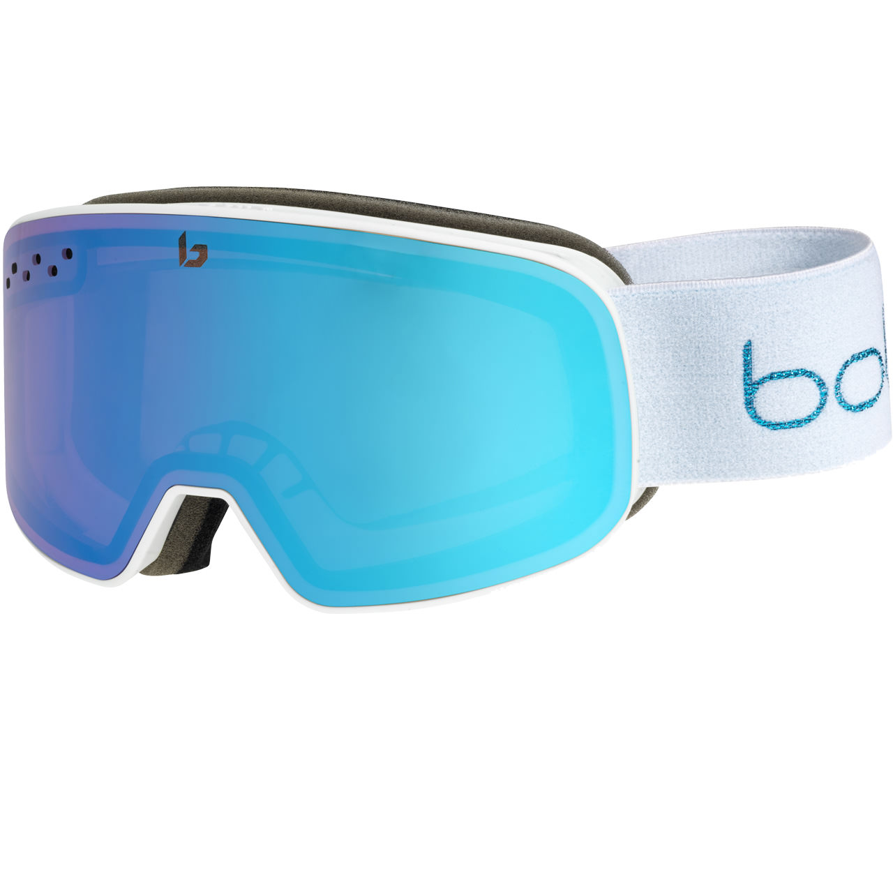 Bolle Nevada Small white metallic blue matte Azure | Bolle Skibrillen | Bolle | B | MARKEN | XSPO