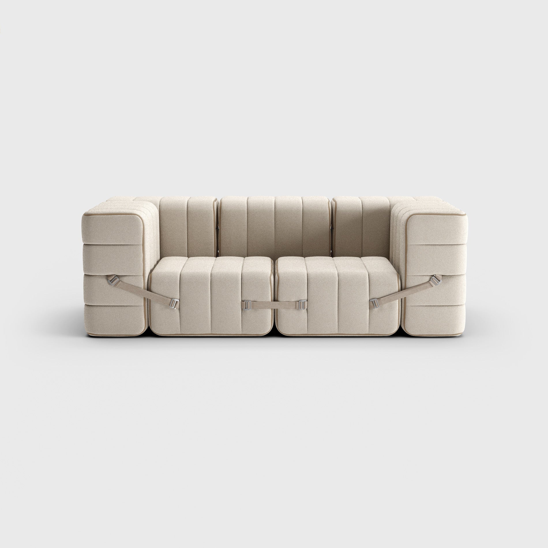 Curt-Set 7 - Sera - Calla (Wit | Beige)