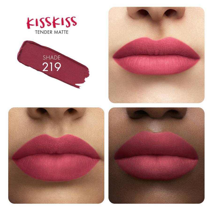 Guerlain Kiss Kiss Tender Matte Lipstick 219 Tender Rose 2,8g