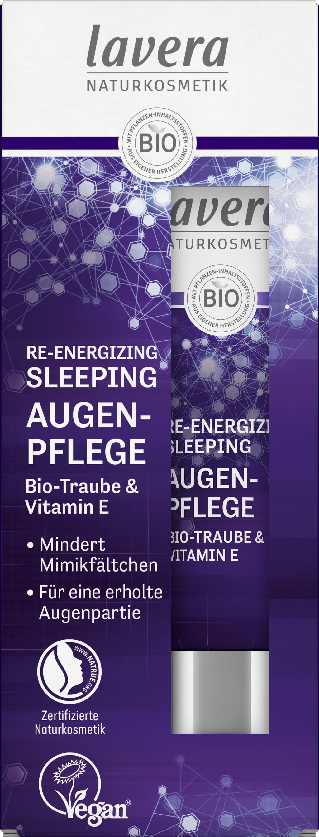 lavera  Re-Energizing Sleeping Augenpflege, 15 ml