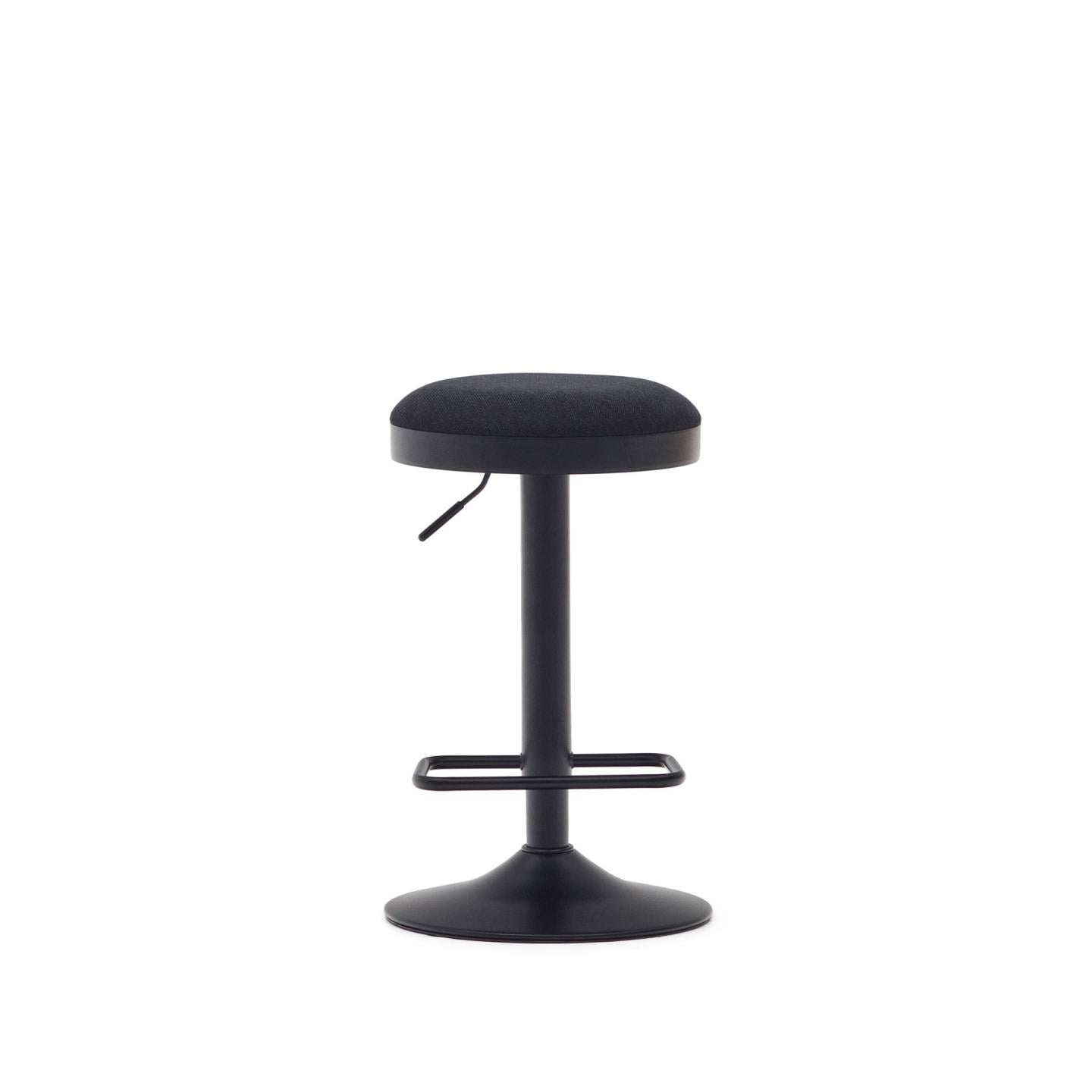 Kave Home Barhocker ZAIB schwarz/mattschwarz