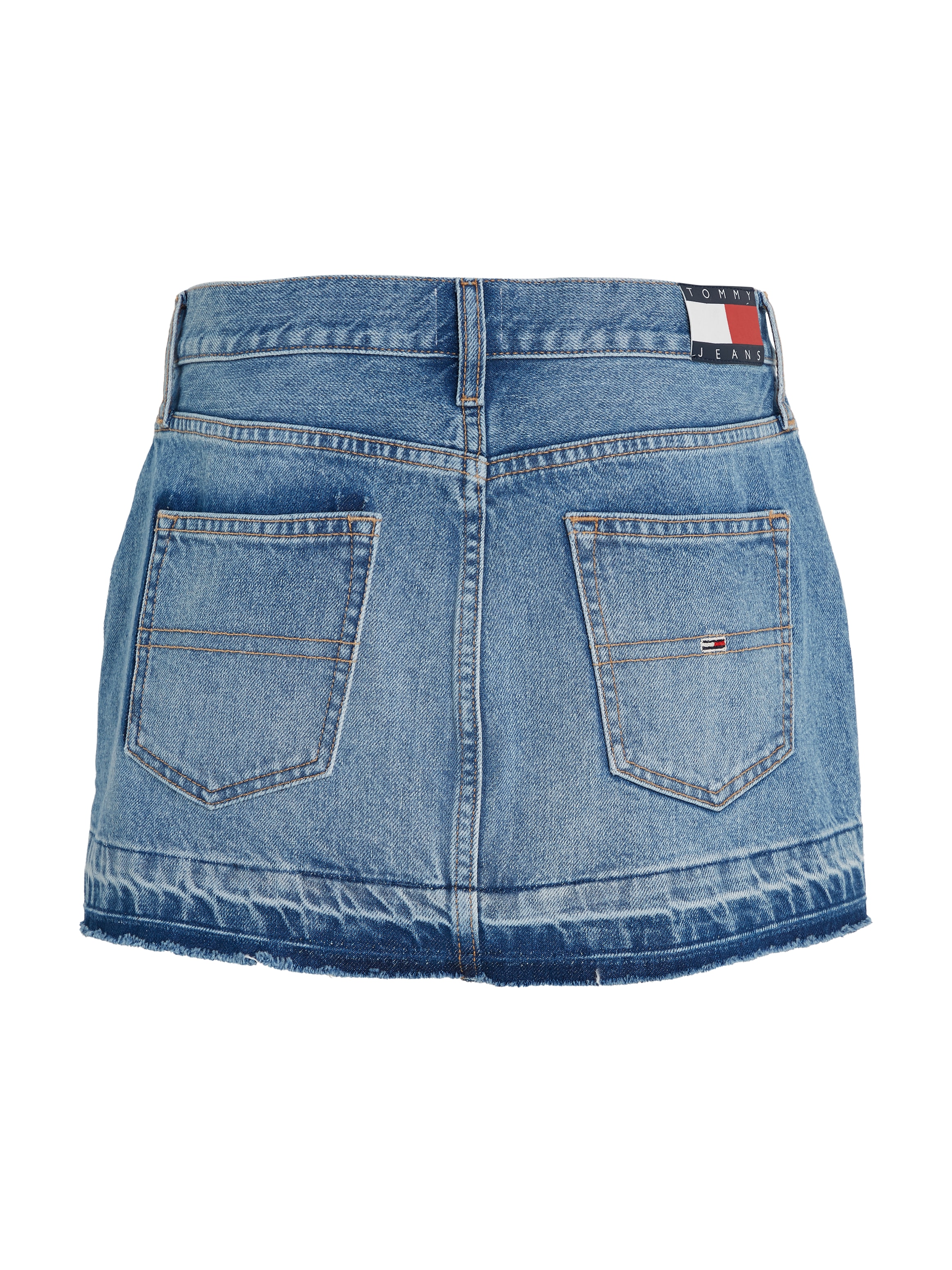 Tommy Jeans Jeansrock , Webrock mit Tommy Jeans Markenlabel