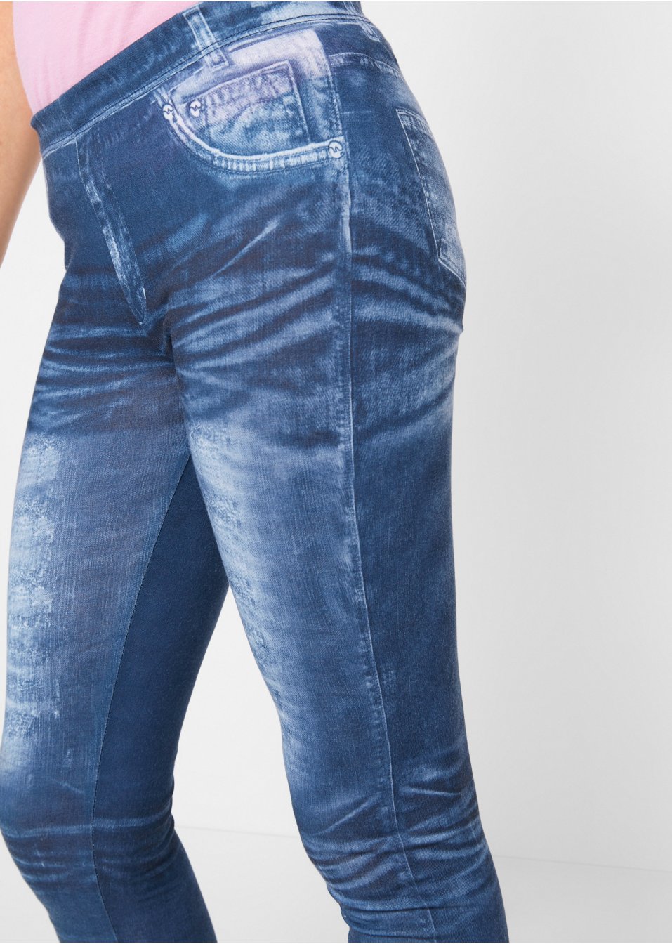 Legging fille imprimé jean