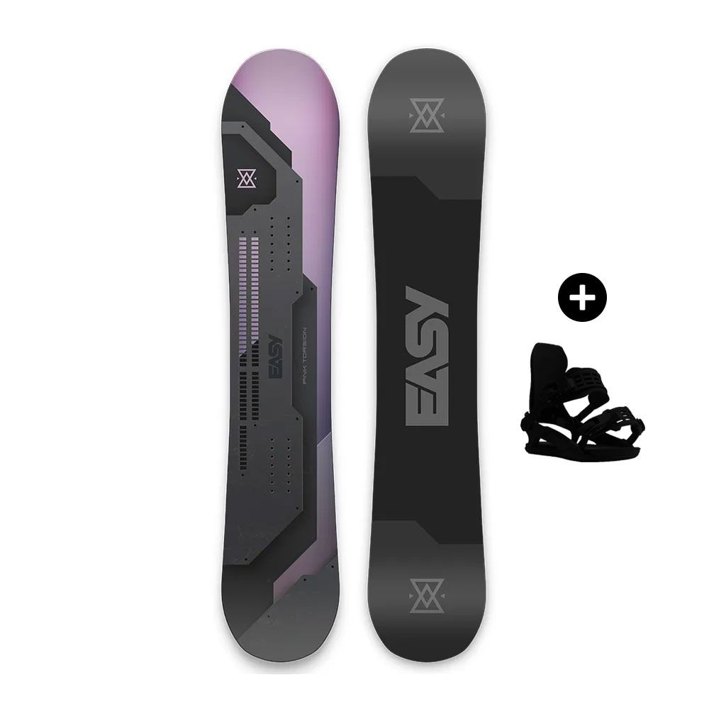 Easy Pack snowboard PINK TORSION - Pack snowboard freestyle Femme pink/grey/black/grey