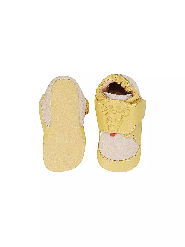 AFFENZAHN Krabbelschuhe CRAWLY GIRAFFE gelb