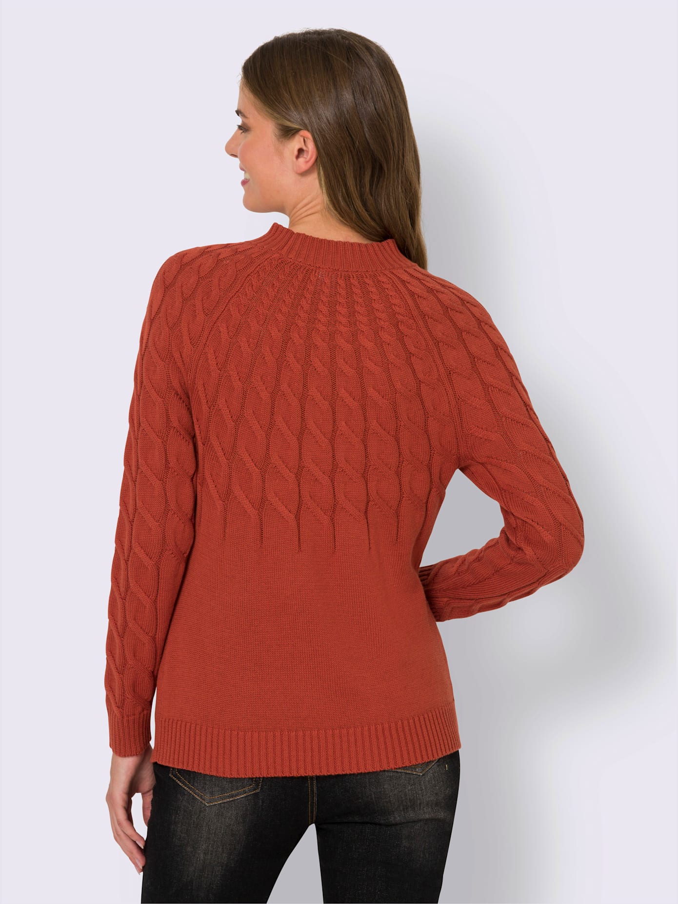 Pull motif torsadé affinant