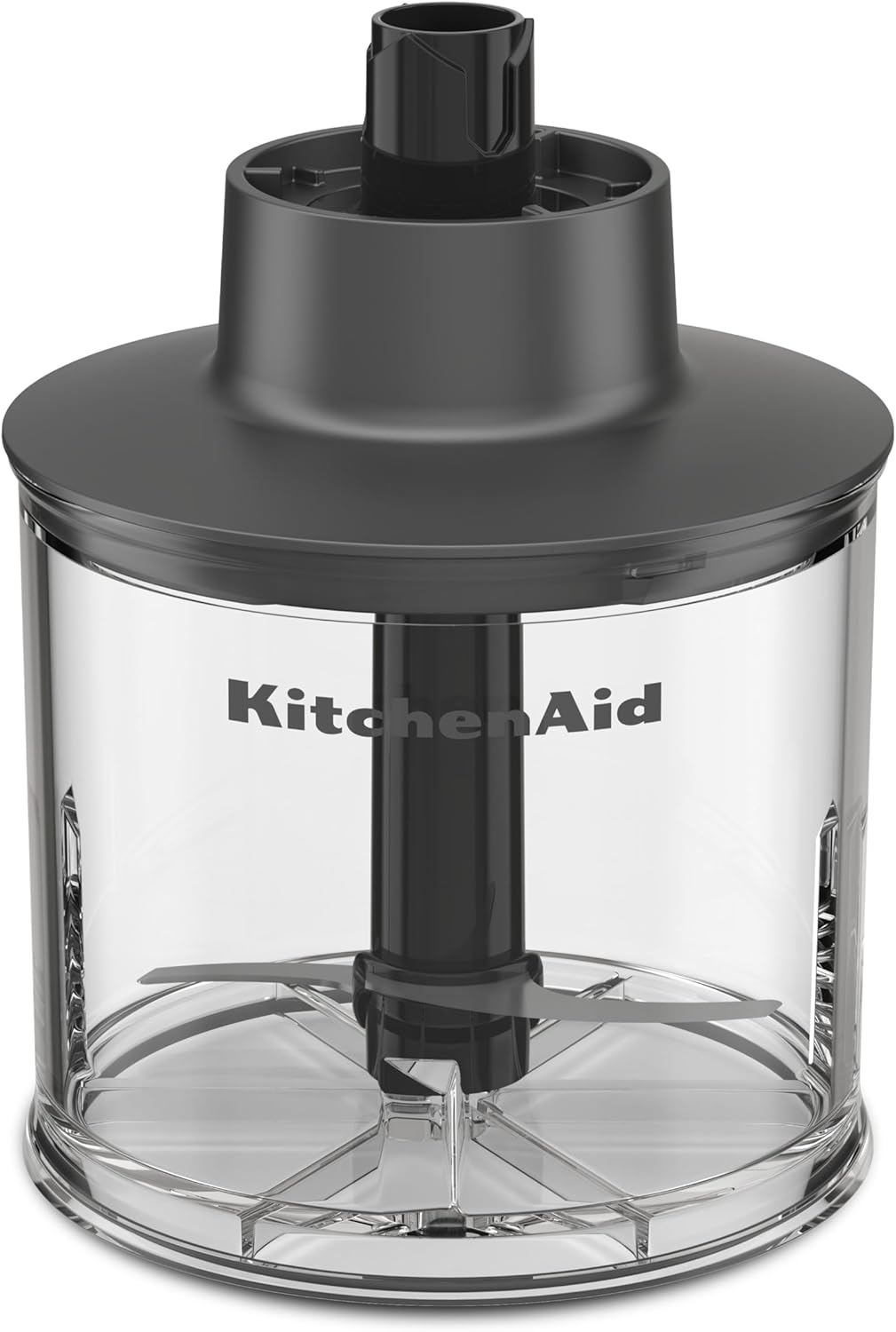 KitchenAid Kabelloser Stabmixer - Go Cordless - 1L BPA-freier Becher - Schneebesen und Zerkleinerer - Kratzschutz - Edelstahlklingen - Ohne Akku - Schwarz