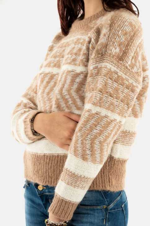 pull hiver only monolisa beige