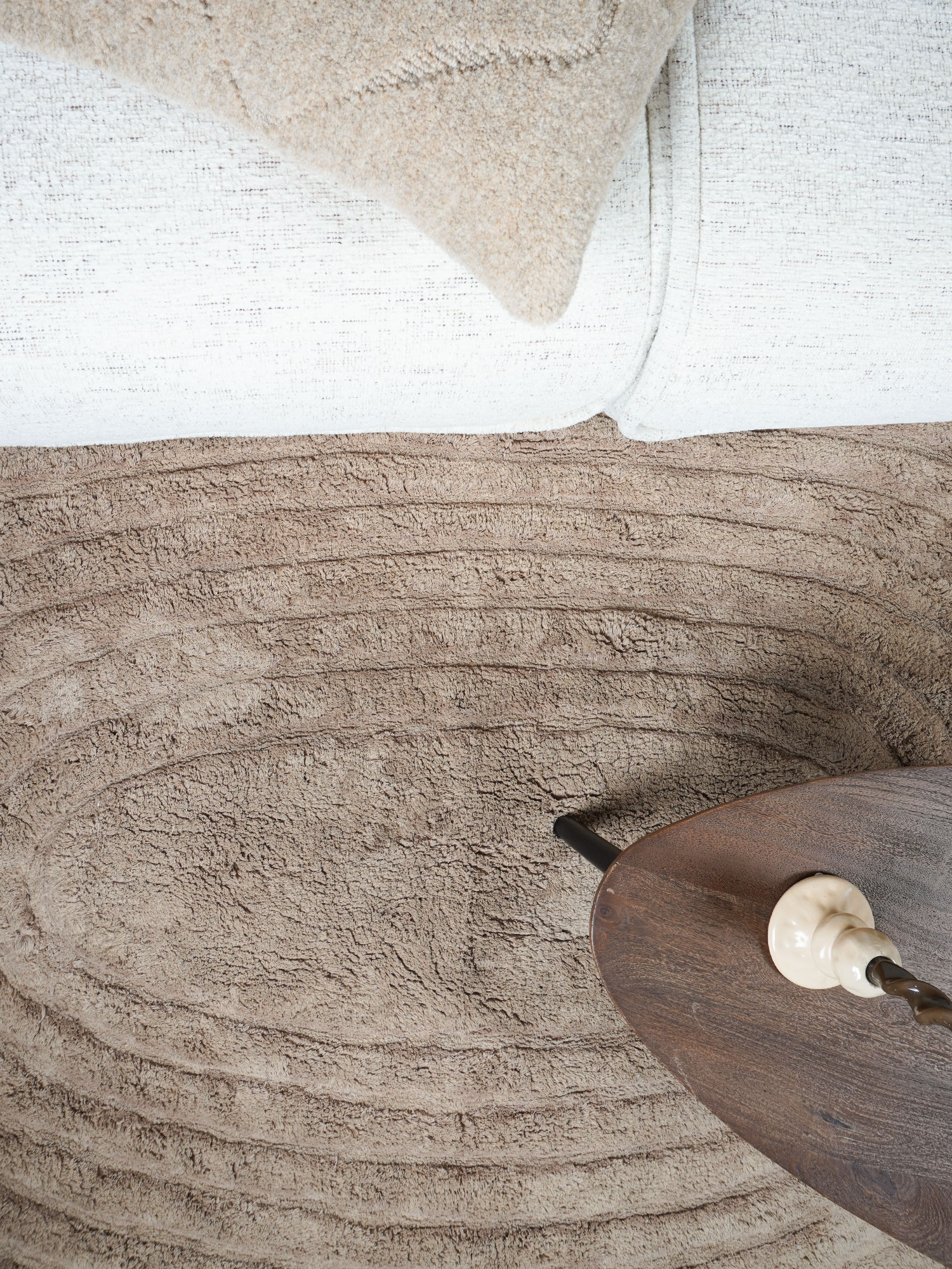 Wasbaar Vloerkleed Oliver – Taupe 160 x 230 cm