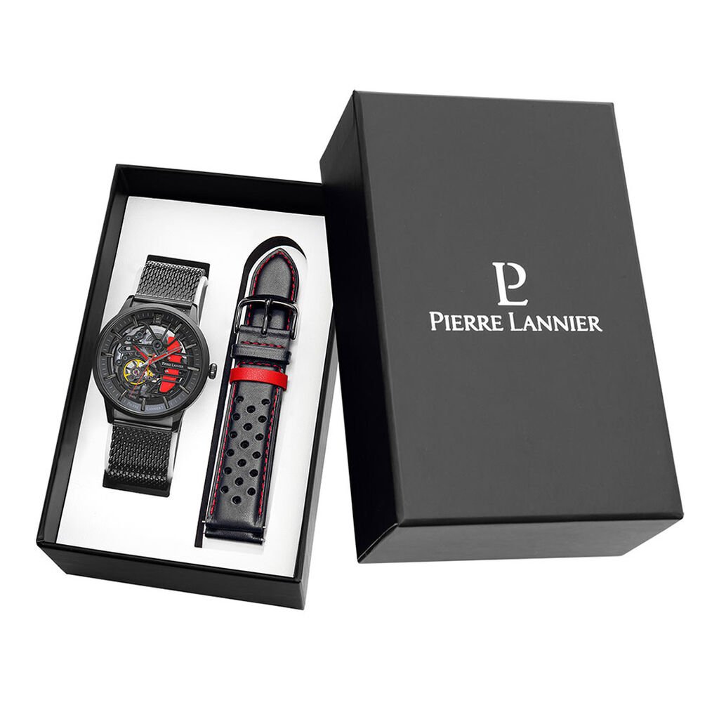 Coffret De Montre Pierre Lannier Paddock Noir