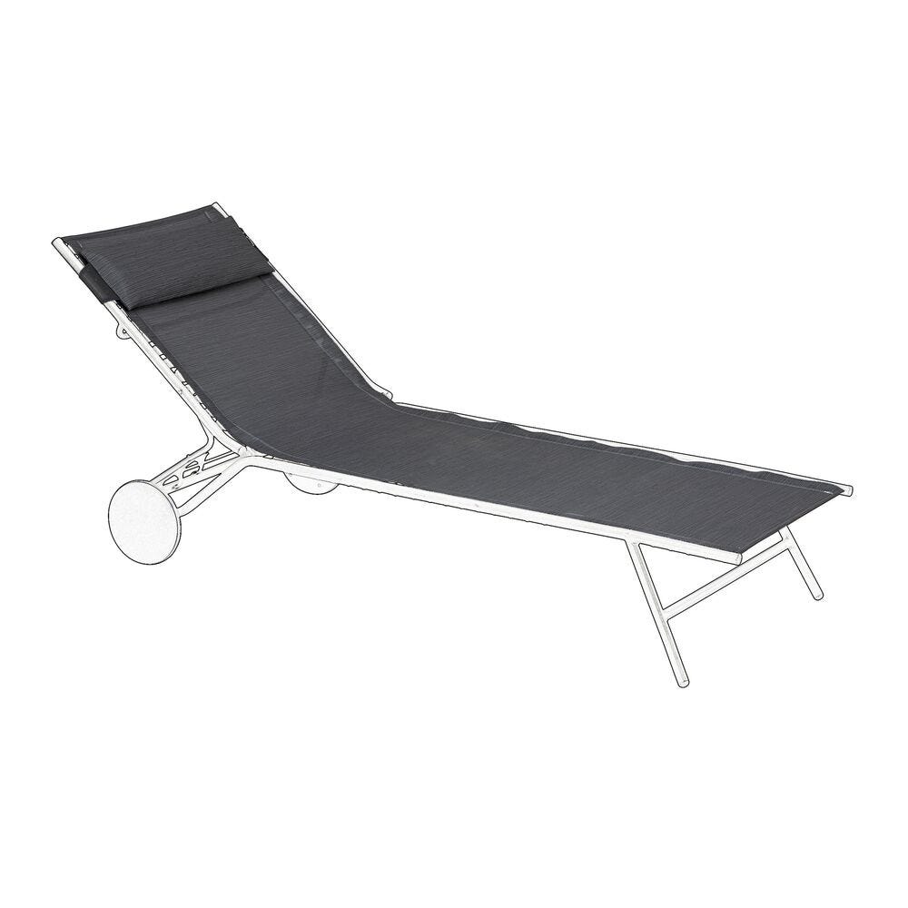 Sonnenliege Ersatzteilset Miami Batyline® Duo Grau Obsidian