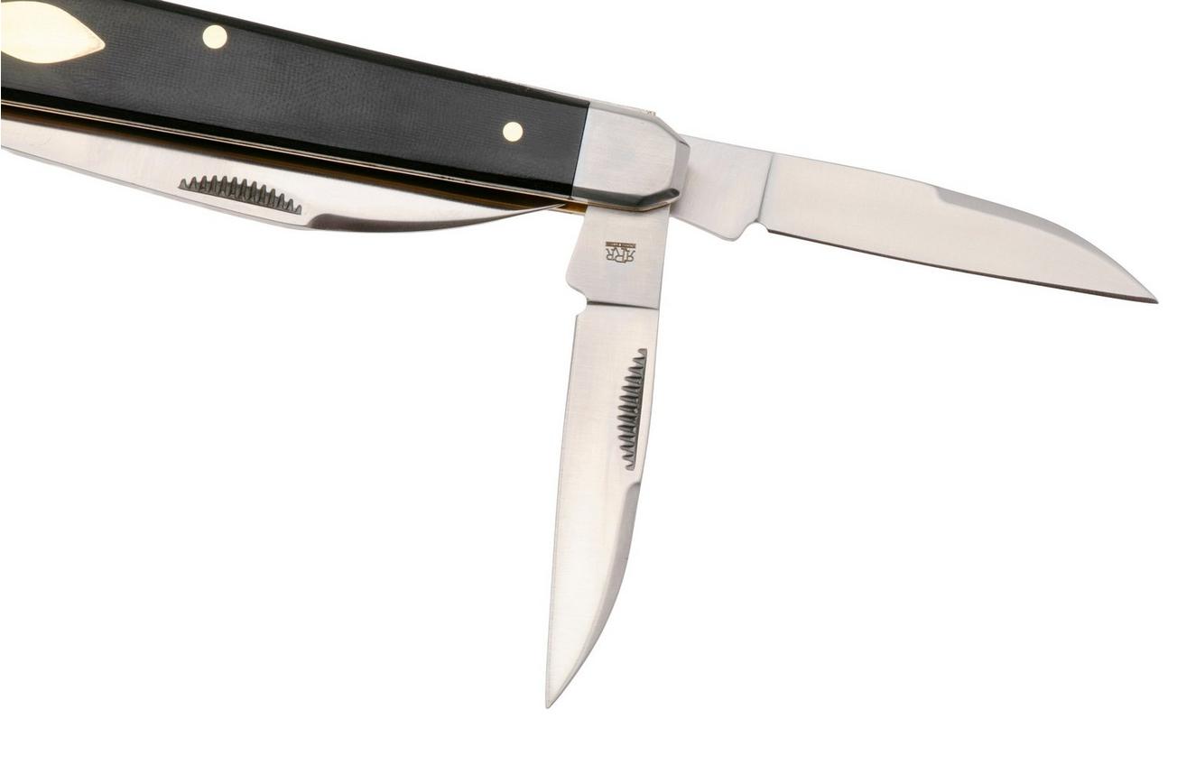 Rough Ryder Reserve Whittler RRR022, D2, Black Micarta, slipjoint zakmes