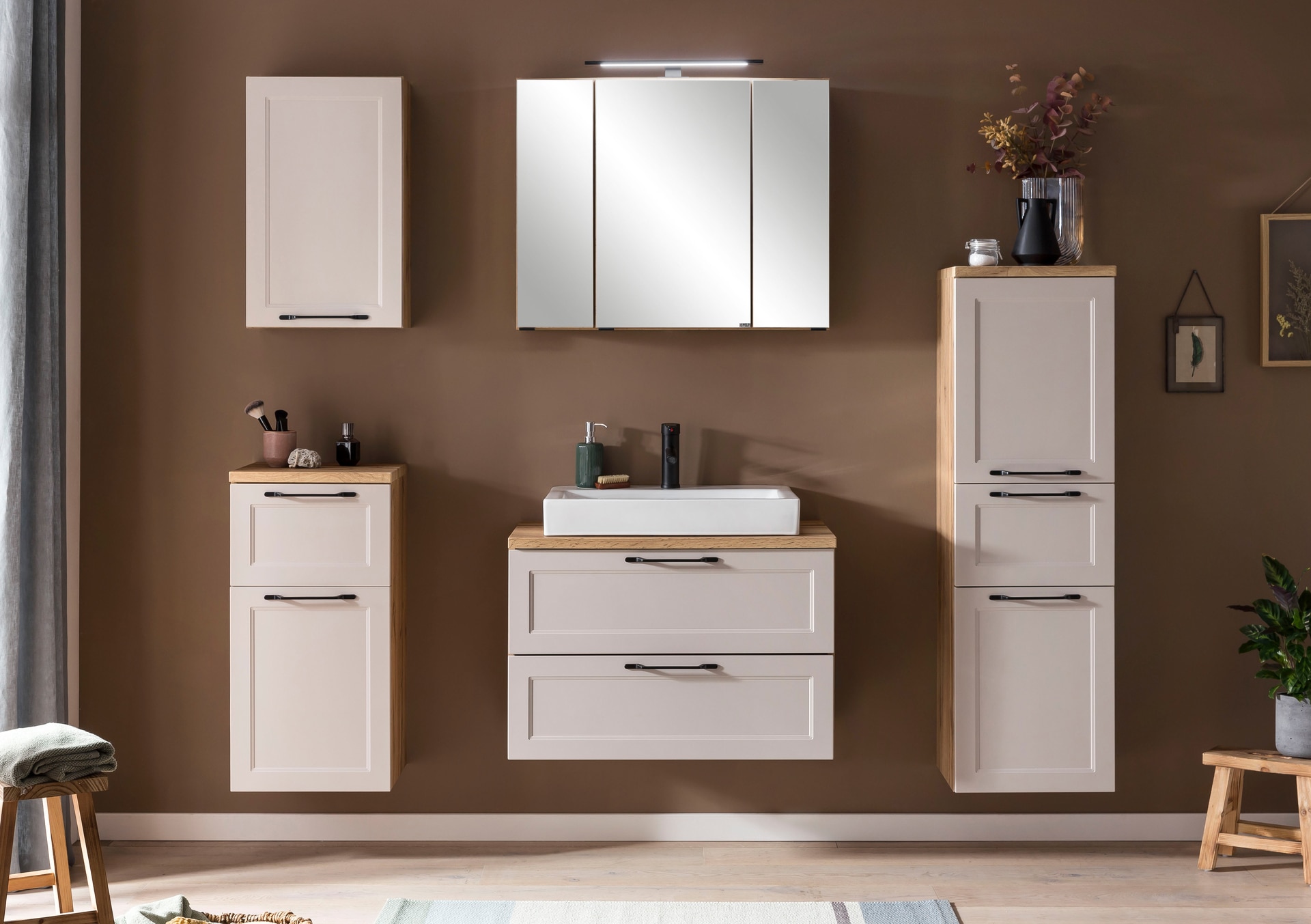 Bad-Hängeschrank LÜTTICH beige