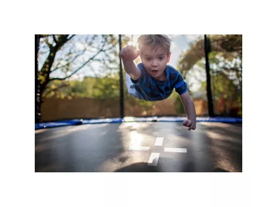 Trampoline extérieur Classique ø185 cm- 6FT- Filet intérieur, Matelas de protection réversible et Echelle