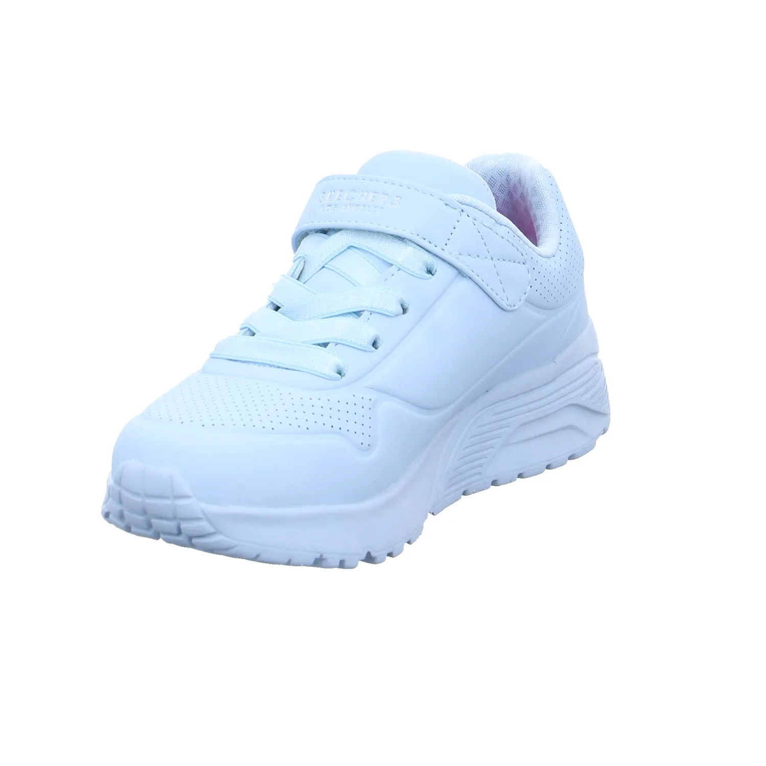 SKECHERS Mädchen-Halbschuh Klett Pastelgrün Lederimitat  Sneaker