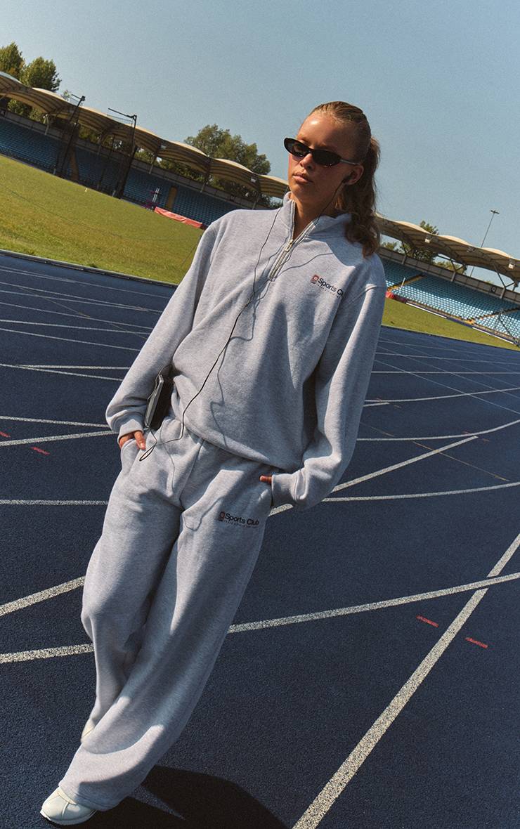 Gris Cendré Pantalon De Jogging Droit Sports Club