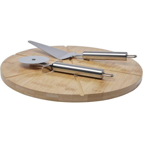 Seasons 113305 - Plateau à pizza et accessoires Mangiary en bambou