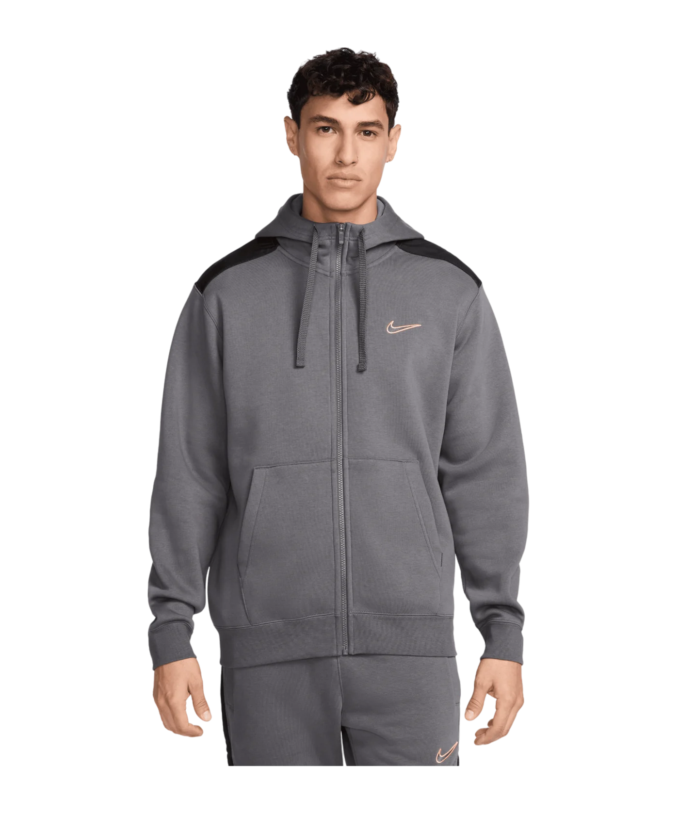 Nike Fleece Kapuzenjacke Grau F068