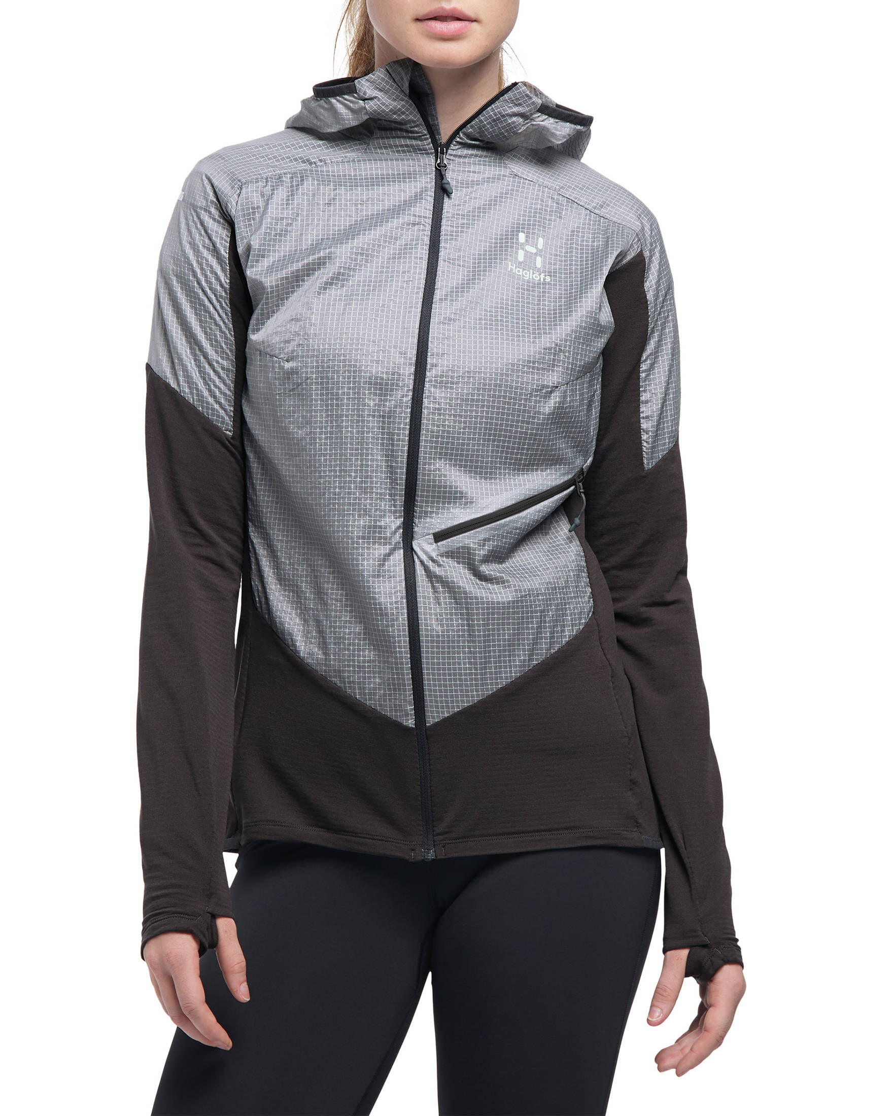 Haglöfs| Damen Fleecejacke L.I.M Hybrid Hood