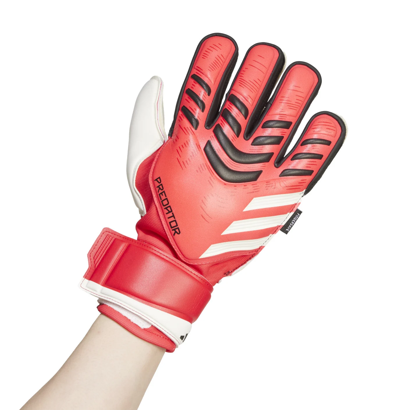 Adidas Predator Match Fingersave Keepershandschoenen Rood Wit Zwart