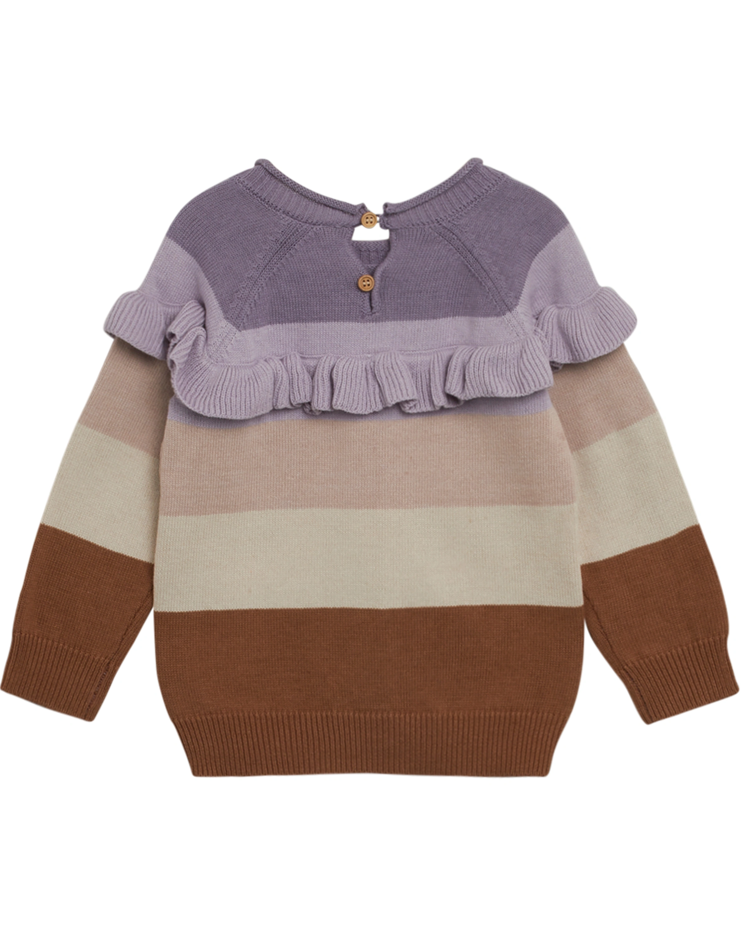 Strick-Pullover PAWI gestreift in lavender