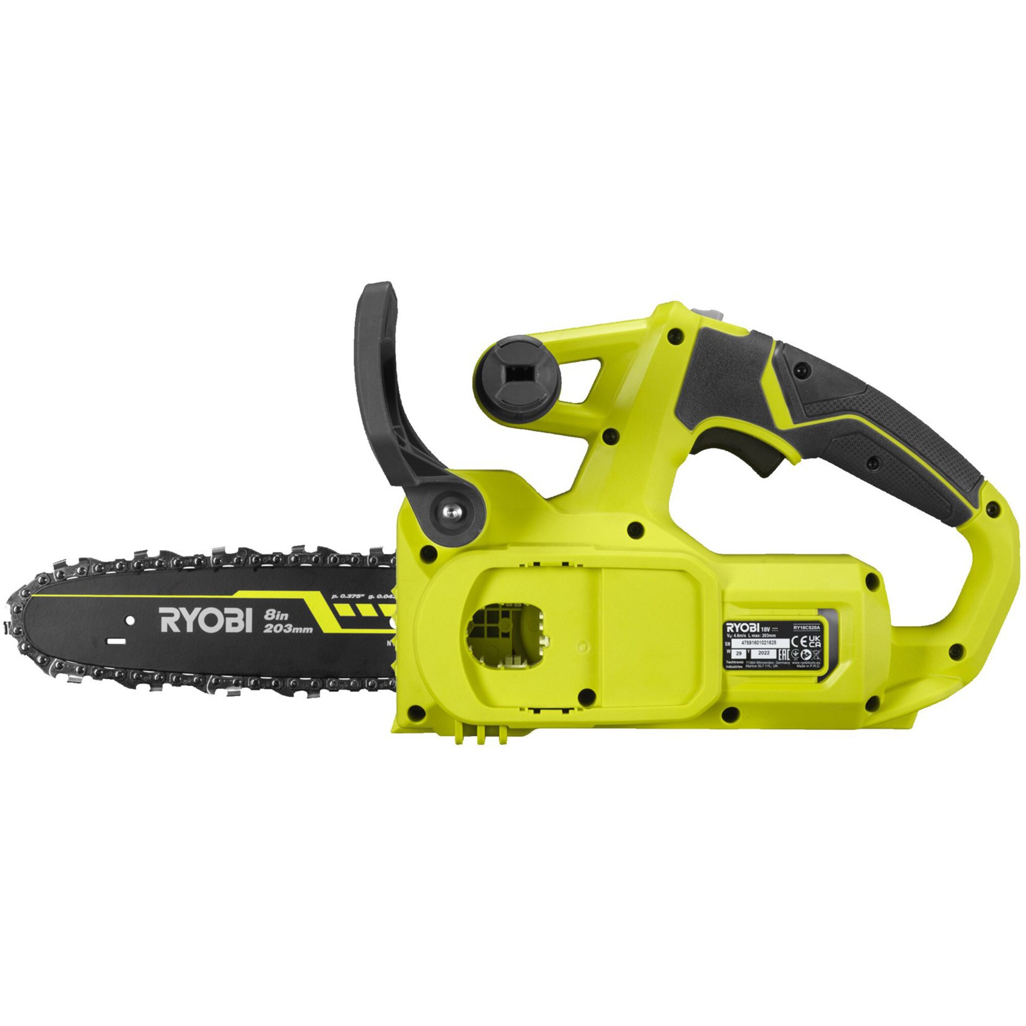 Ryobi Kettensäge ONE+ Akku-Kettensäge RY18CS20A-0, 18Volt