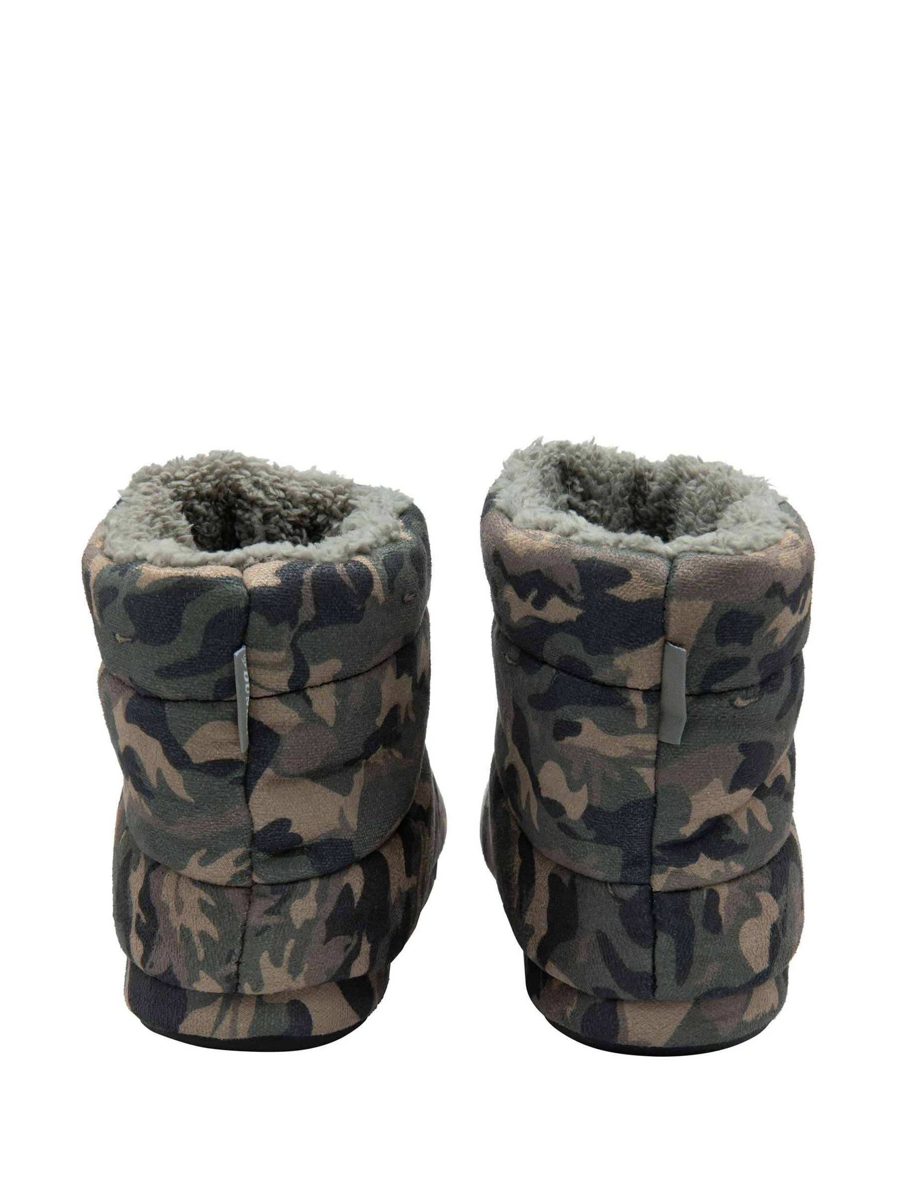 Dunlop Herenpantoffels met voering van imitatiebont