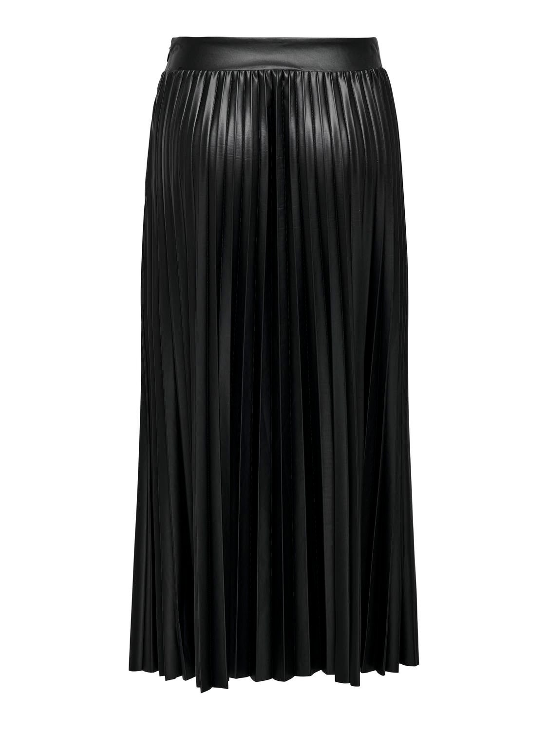 ONLANINA Plissierter Rock Black