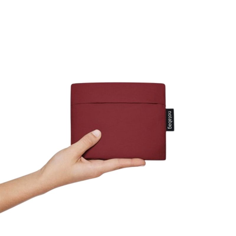 Sac shopping pliable avec pochette 65 cm Wine Red