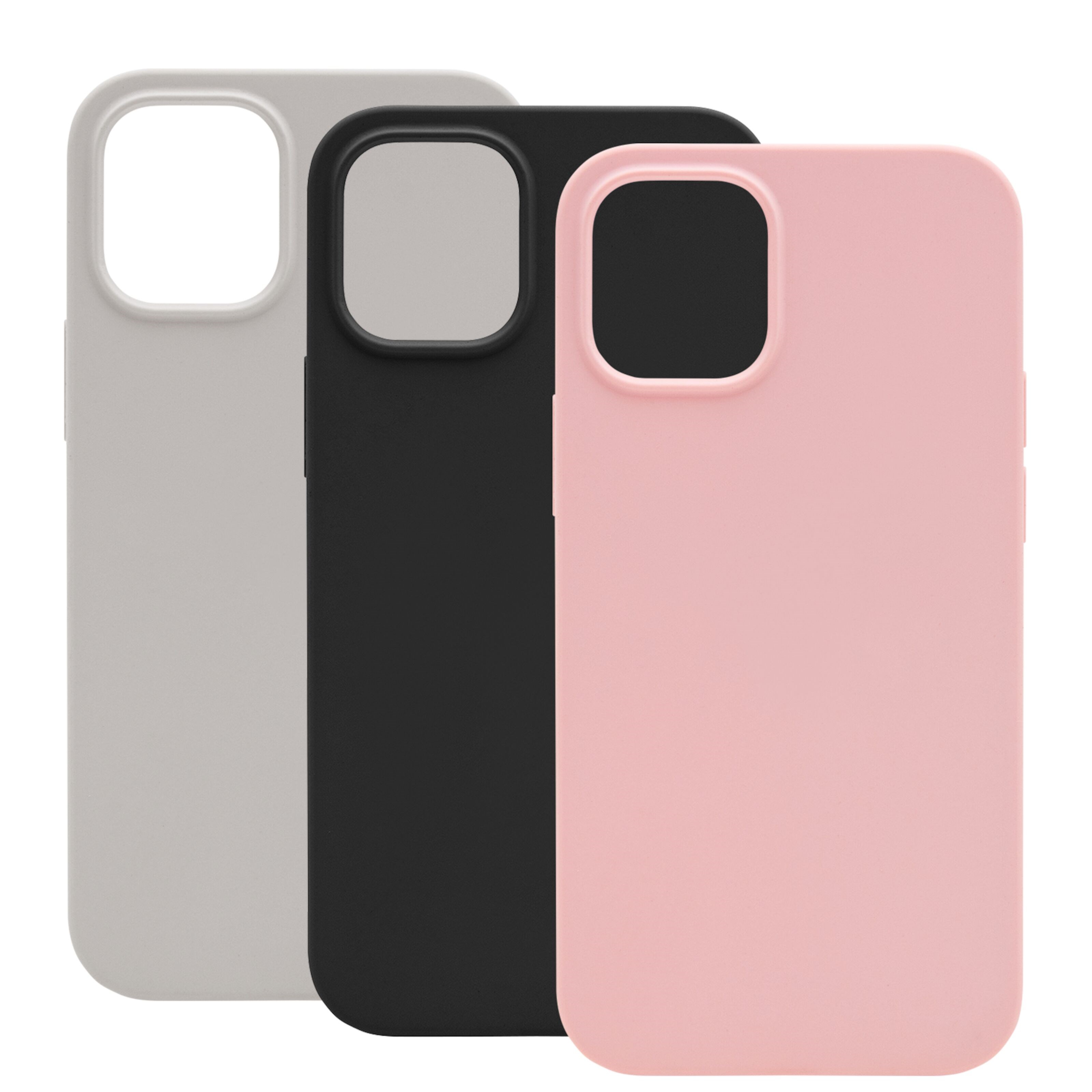 Linocell Rubber Case iPhone 12 Mini Grå